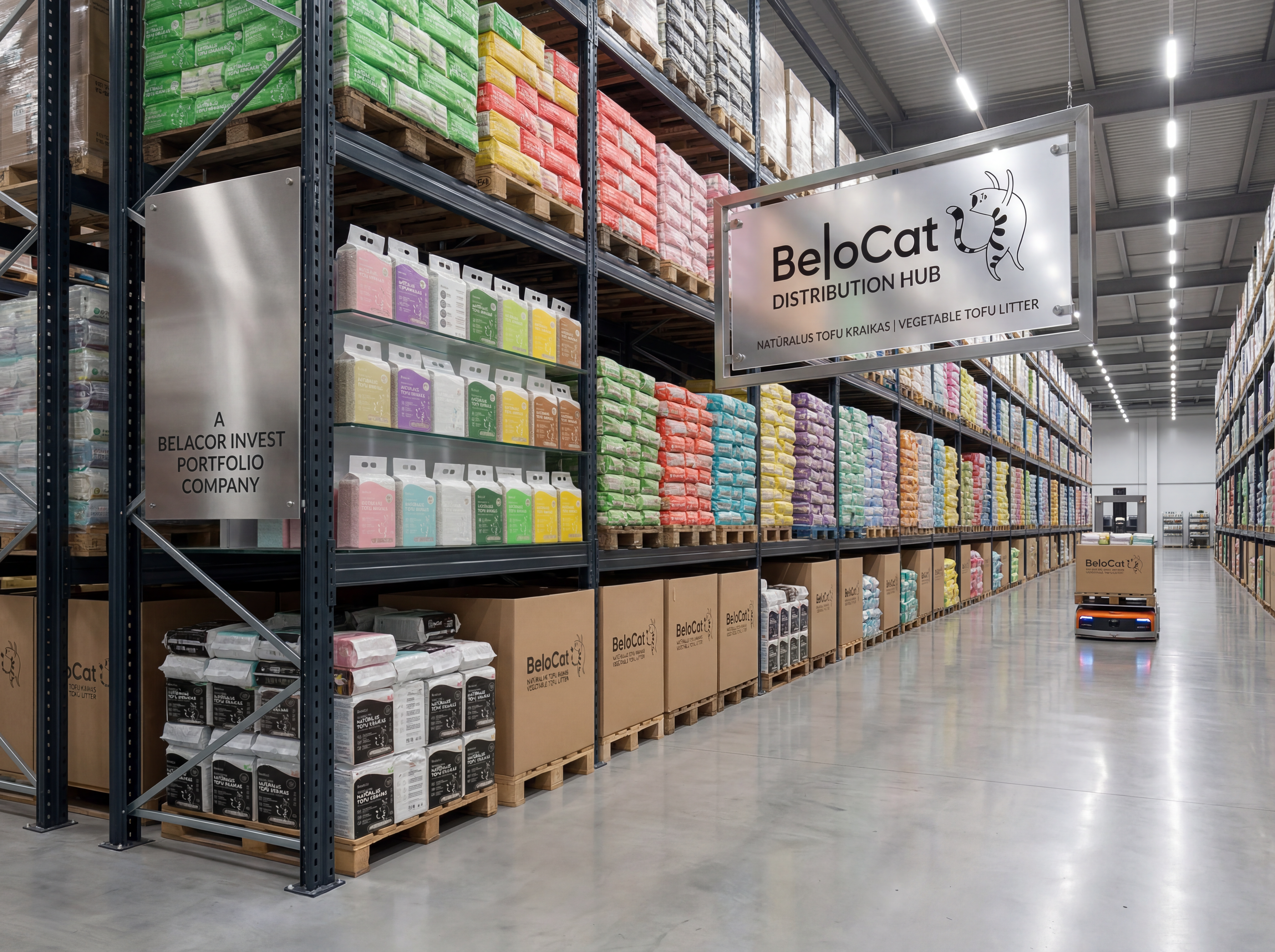 Sandėlis su gyvūnų reikmenimis